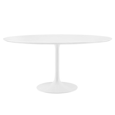 Modway EEI-1120-WHI Lippa 60" Round Wood Dining Table White