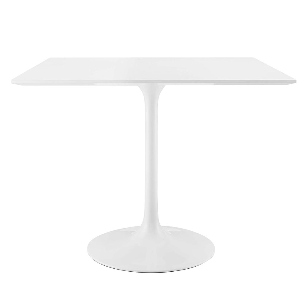 Modway EEI-1124-WHI Lippa 36" Square Wood Dining Table White