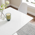 Modway EEI-1124-WHI Lippa 36" Square Wood Dining Table White