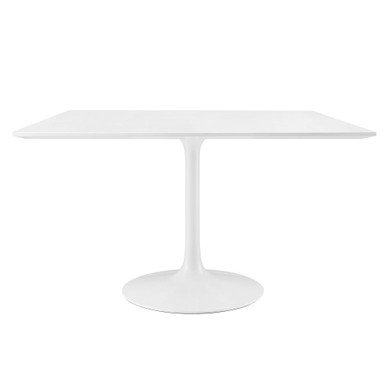 Modway EEI-1125-WHI Lippa 48" Square Wood Dining Table White