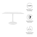 Modway EEI-1125-WHI Lippa 48" Square Wood Dining Table White