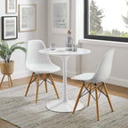 Modway EEI-1128-WHI Lippa 28" Round Faux Marble Dining Table White