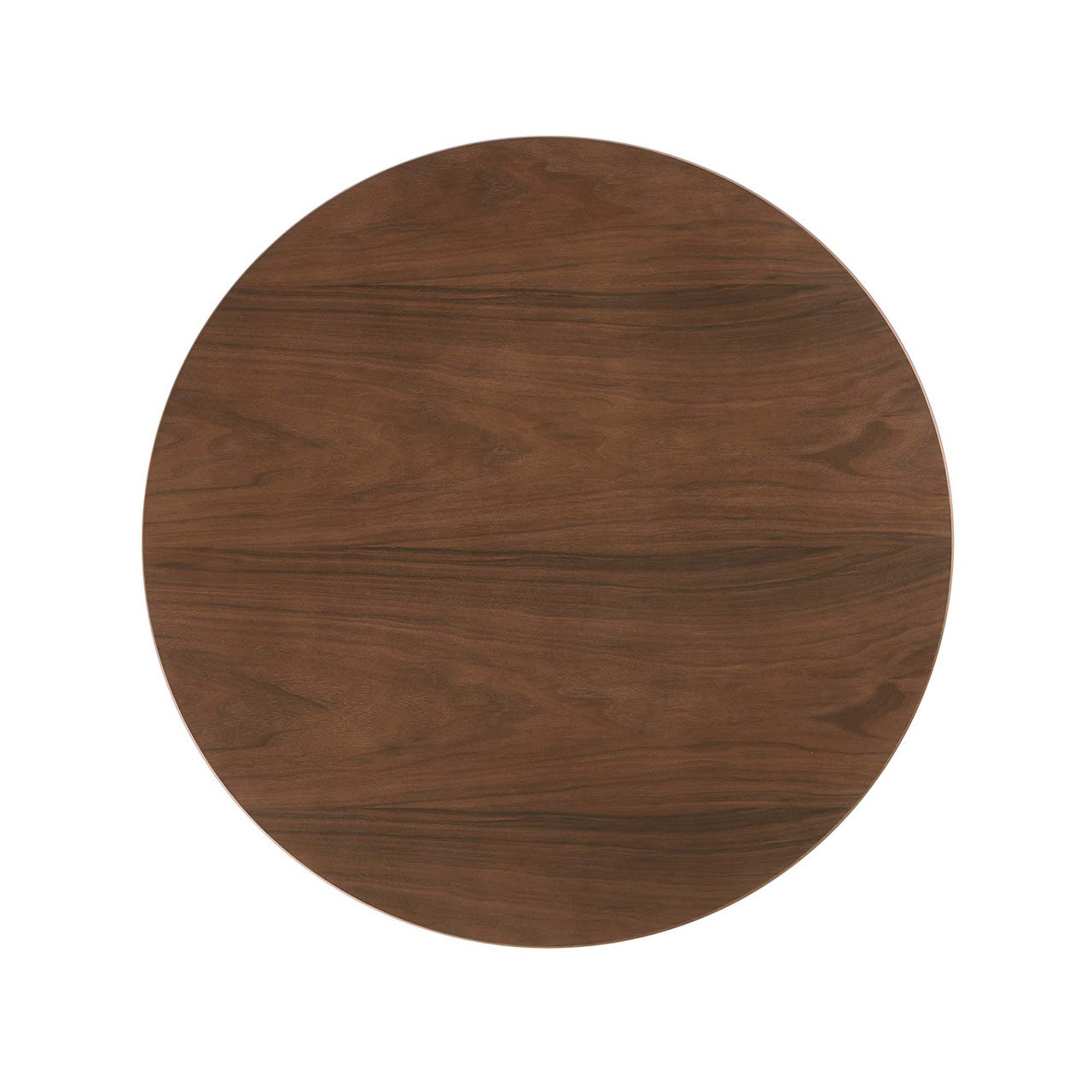 Modway EEI-1136-WAL Lippa 36" Round Wood Dining Table Walnut