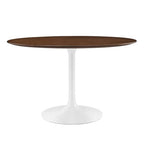 Modway Lippa 47" Round Walnut Dining Table EEI-1137-WAL