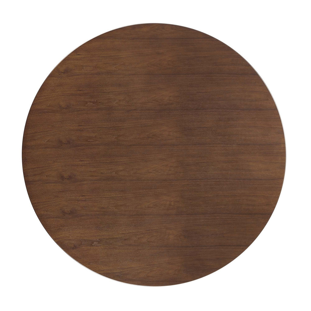 Modway Lippa 47" Round Walnut Dining Table EEI-1137-WAL