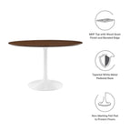 Modway Lippa 47" Round Walnut Dining Table EEI-1137-WAL