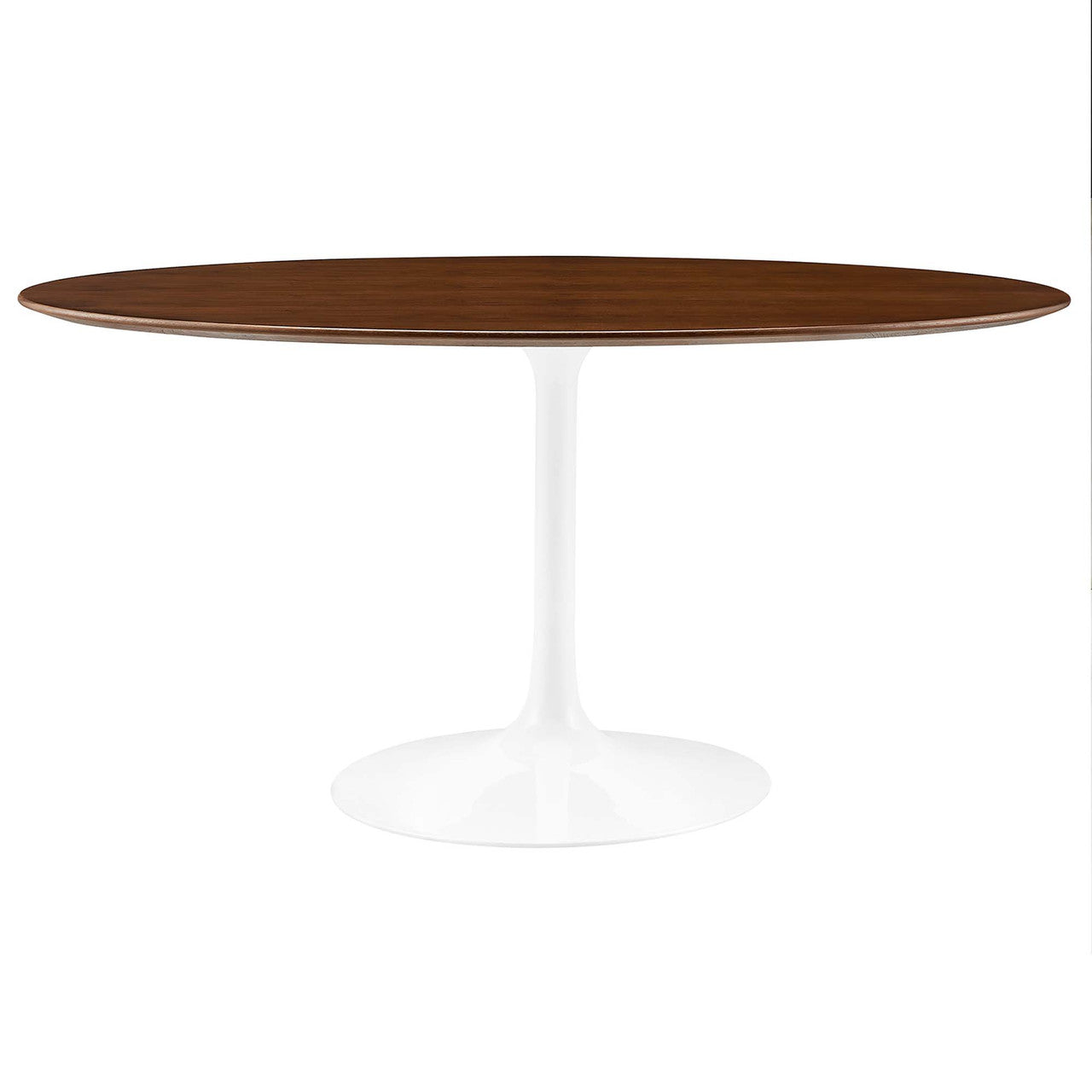 Modway EEI-1138-WAL Lippa 60" Oval Wood Dining Table Walnut