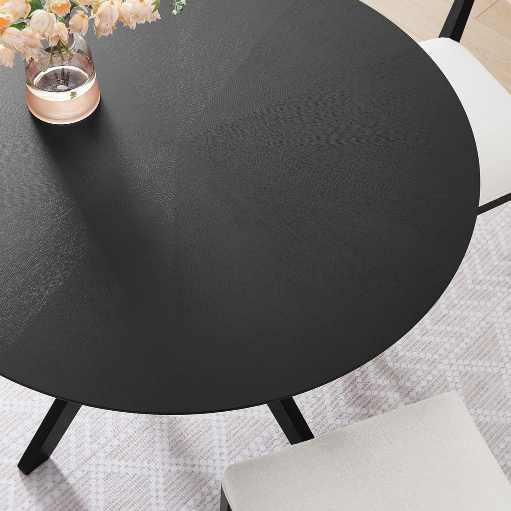 Modway EEI-3847 Crossroads 47" Round Wood Dining Table