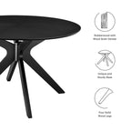 Modway EEI-3847 Crossroads 47" Round Wood Dining Table