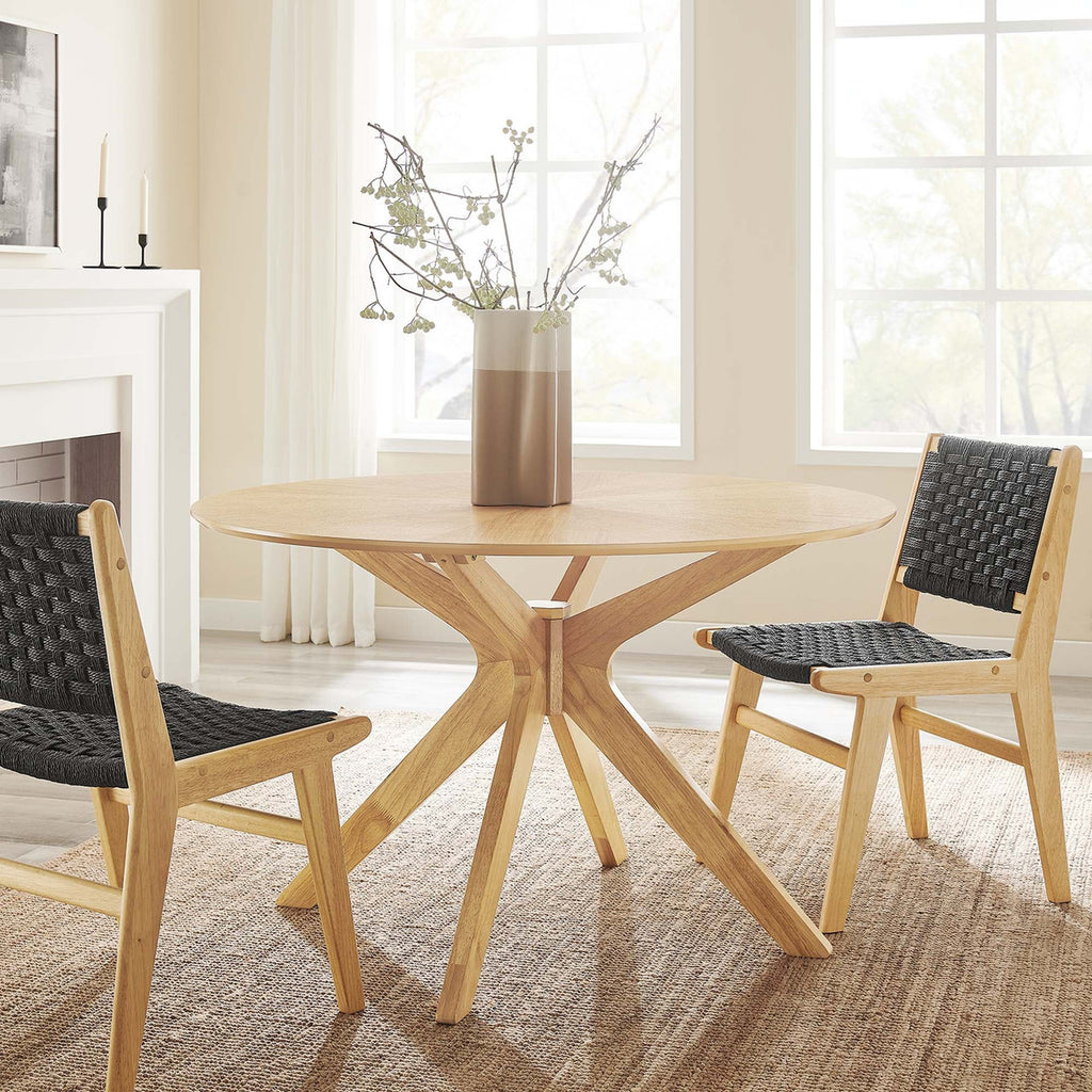 Modway EEI-3847 Crossroads 47" Round Wood Dining Table