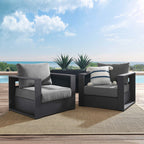 Modway EEI-5751 Tahoe 2-Piece Outdoor Patio Powder-Coated Aluminum Armchair Set