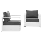 Modway EEI-5751 Tahoe 2-Piece Outdoor Patio Powder-Coated Aluminum Armchair Set