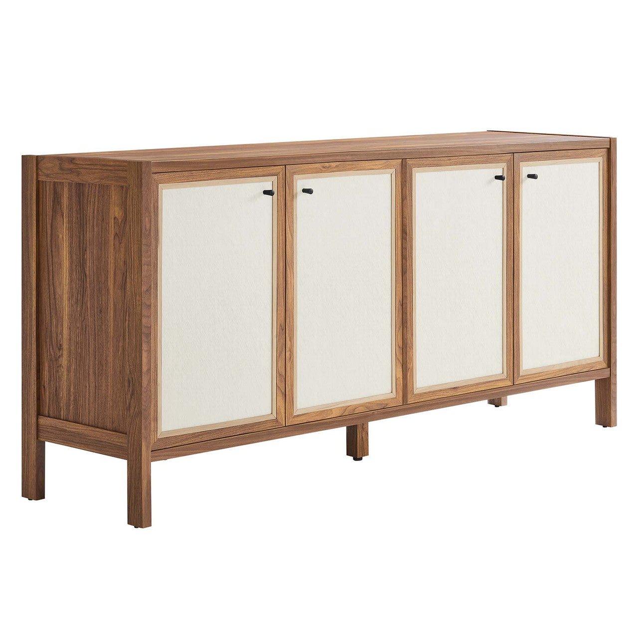 Modway EEI-6616-WAL Capri 65" Wood Grain Sideboard Storage Cabinet Walnut