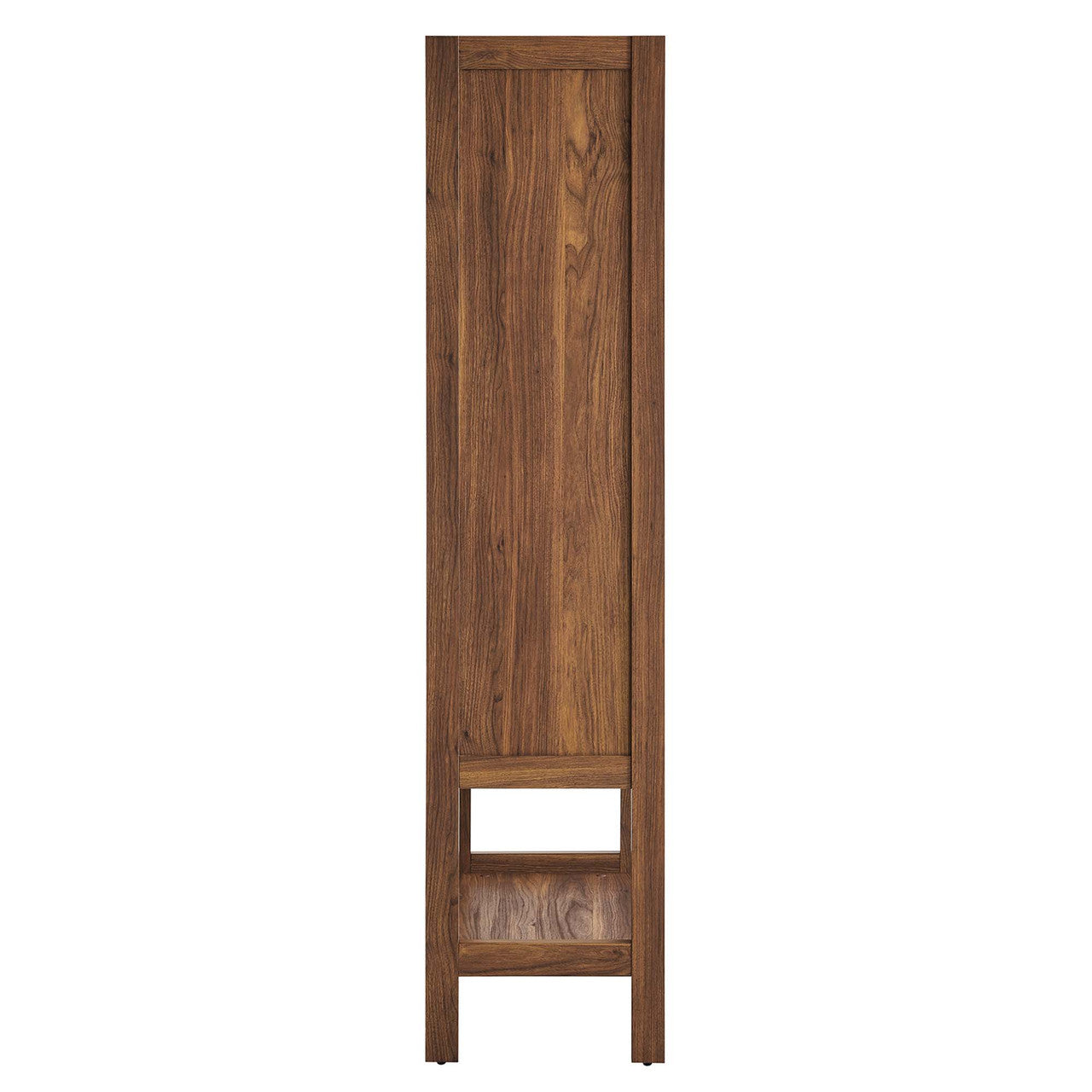 Modway EEI-6620-WAL Capri Tall Wood Grain Standing Storage Cabinet Walnut