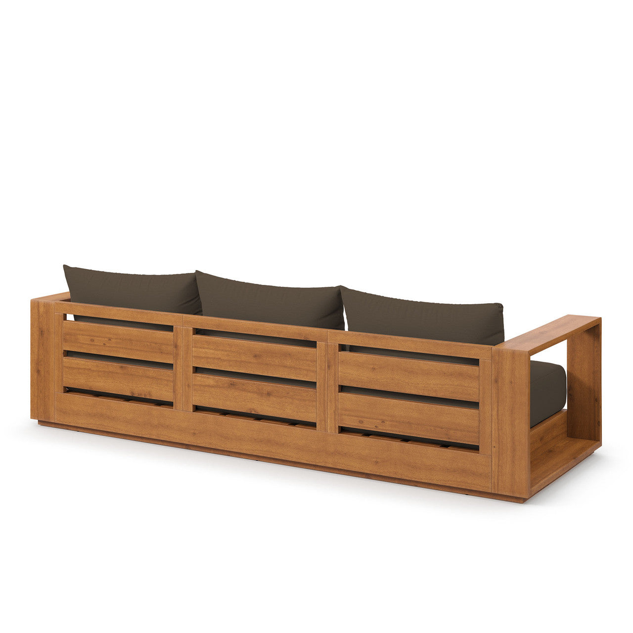 Modway EEI-6784-NAT-COA Tahoe Outdoor Patio Acacia Wood Sofa