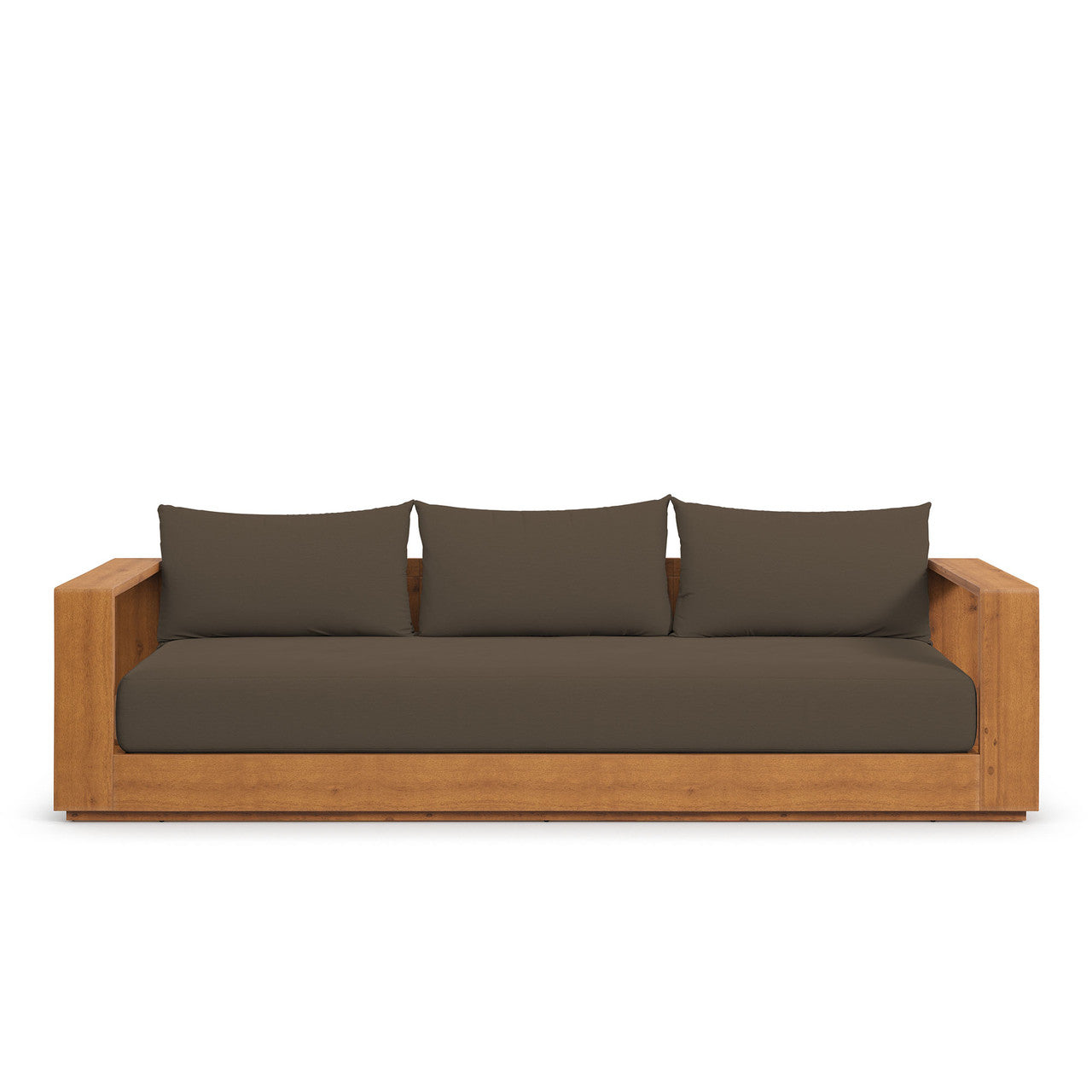 Modway EEI-6784-NAT-COA Tahoe Outdoor Patio Acacia Wood Sofa