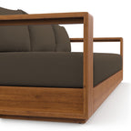Modway EEI-6784-NAT-COA Tahoe Outdoor Patio Acacia Wood Sofa