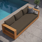 Modway EEI-6784-NAT-COA Tahoe Outdoor Patio Acacia Wood Sofa