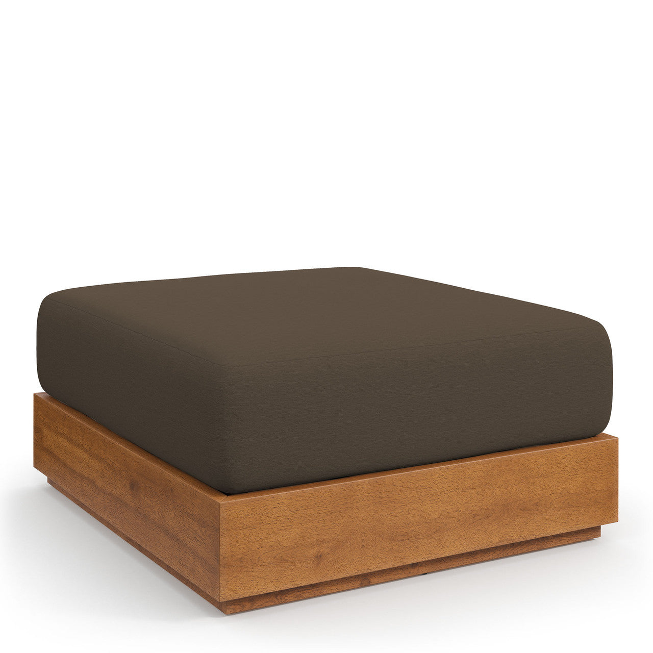 Modway EEI-6785-NAT-COA Tahoe Outdoor Patio Acacia Wood Ottoman
