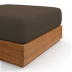 Modway EEI-6785-NAT-COA Tahoe Outdoor Patio Acacia Wood Ottoman