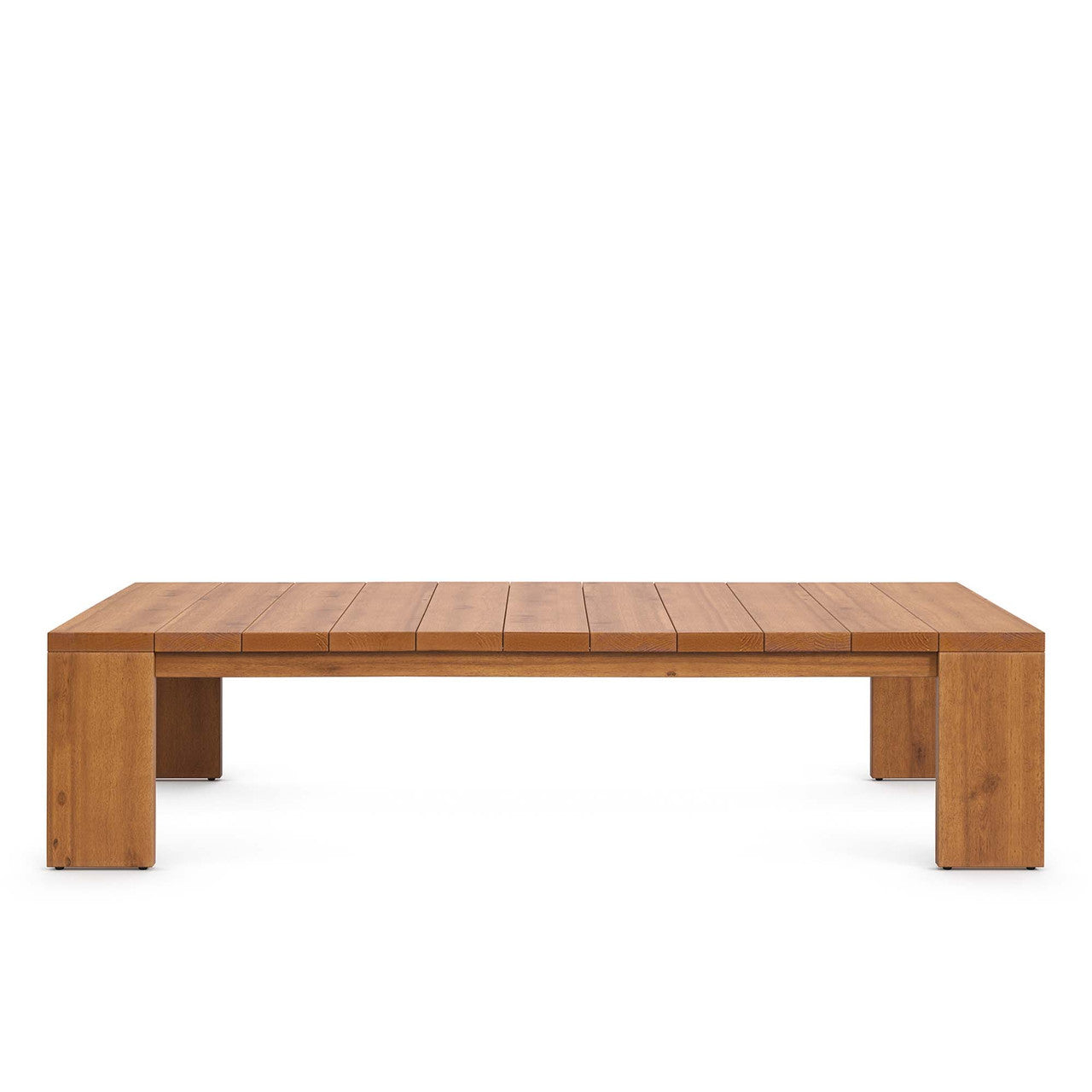 Modway EEI-6799-NAT-COA Tahoe 2-Piece Outdoor Patio Acacia Wood Sofa and Coffee Table Set