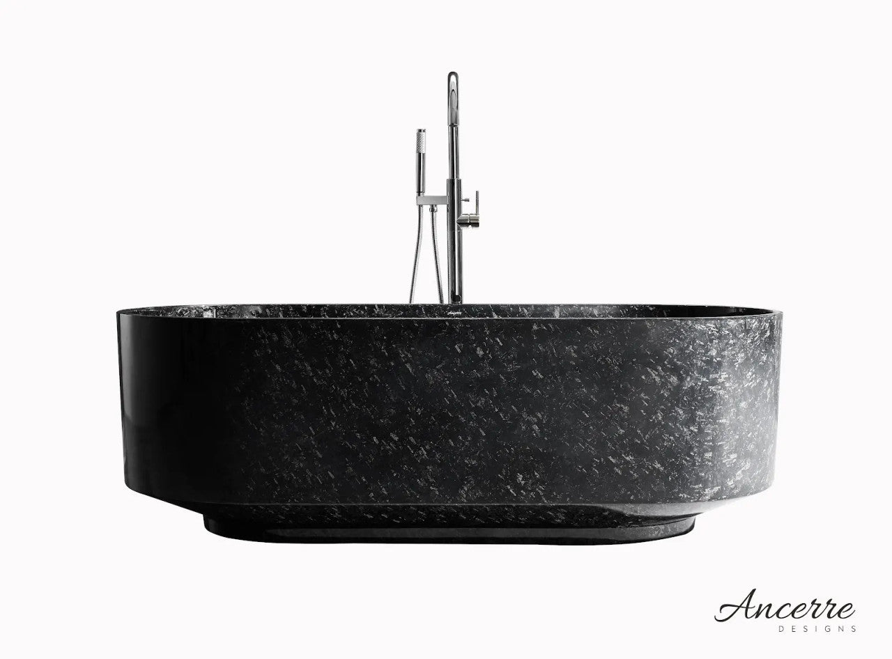 Odessa 67" W x 30.7" D Freestanding Forged Caron Fiber Bathtub