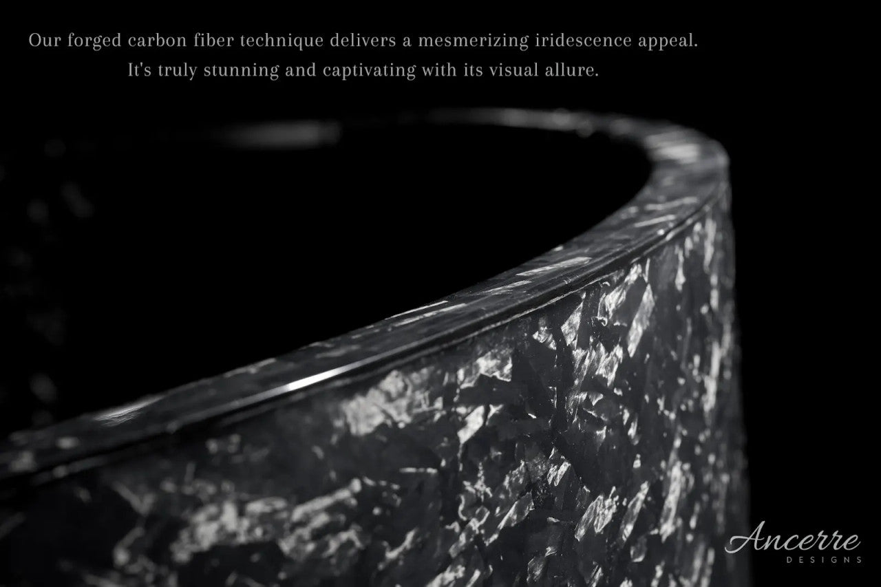 Odessa 67" W x 30.7" D Freestanding Forged Caron Fiber Bathtub