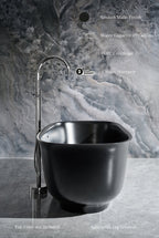 Fiore 67" B X 29.5" D Freestanding Solid Surface Bathtub