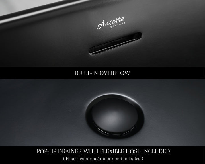 Fiore 67" B X 29.5" D Freestanding Solid Surface Bathtub