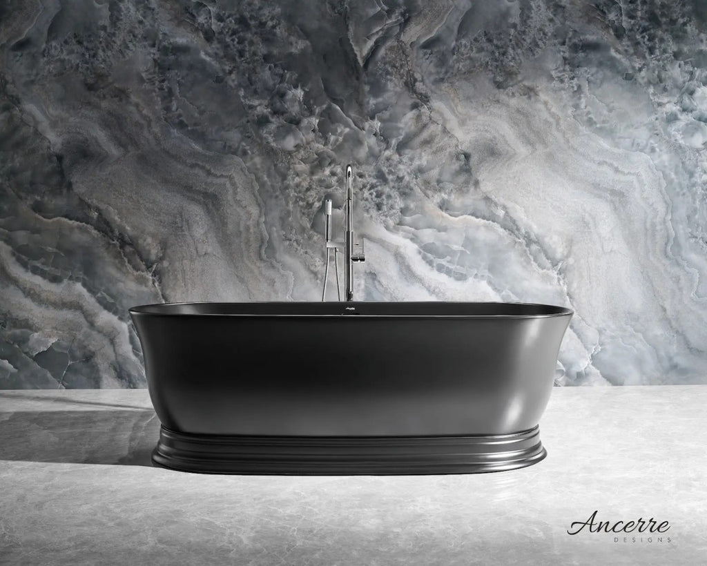 Heritage 70.9" B X 31.5" D Freestanding Solid Surface Bathtub