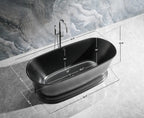 Heritage 70.9" B X 31.5" D Freestanding Solid Surface Bathtub