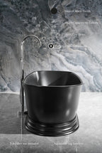 Heritage 70.9" B X 31.5" D Freestanding Solid Surface Bathtub