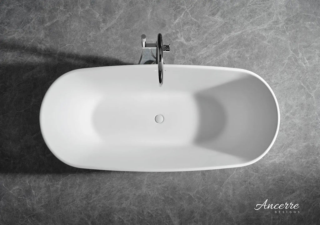 Heritage 70.9" B X 31.5" D Freestanding Solid Surface Bathtub