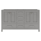 VHG GD-50060-CAB-GR Caroline Avenue 60" Double Cabinet in Gray