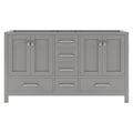 VHG GD-50060-CAB-GR Caroline Avenue 60" Double Cabinet in Gray