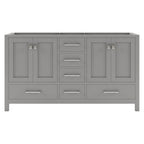 VHG GD-50060-CAB-GR Caroline Avenue 60" Double Cabinet in Gray