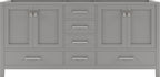 VHG GD-50072-CAB-GR Caroline Avenue 72" Double Cabinet in Gray