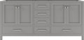 VHG GD-50072-CAB-GR Caroline Avenue 72" Double Cabinet in Gray