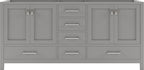 VHG GD-50072-CAB-GR Caroline Avenue 72" Double Cabinet in Gray