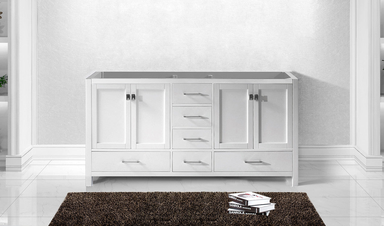 VHG GD-50072-CAB-WH Caroline Avenue 72" Double Cabinet in White