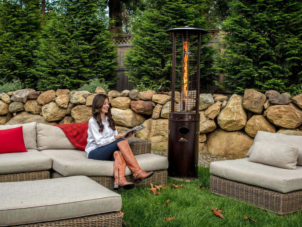 Paragon Outdoor Shine Flame Tower Heater, 82.5", 44,000 BTU - OH-M744