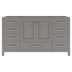 VHG GS-50060-CAB-GR Caroline Avenue 60" Single Cabinet in Gray