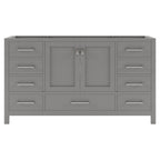 VHG GS-50060-CAB-GR Caroline Avenue 60" Single Cabinet in Gray