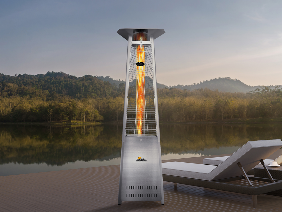 Paragon Outdoor Elevate Flame Tower Heater, 92.5", 42,000 BTU - OH-M842