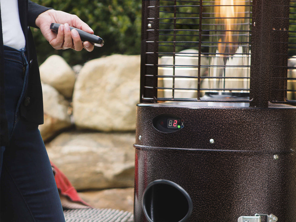 Paragon Outdoor Illume Remote Control Flame Tower Heater, 82.5", 44,000 BTU - OH-R744