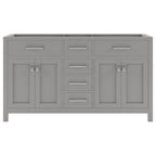 VHG MD-2060-CAB-GR Caroline 60" Double Cabinet in Gray