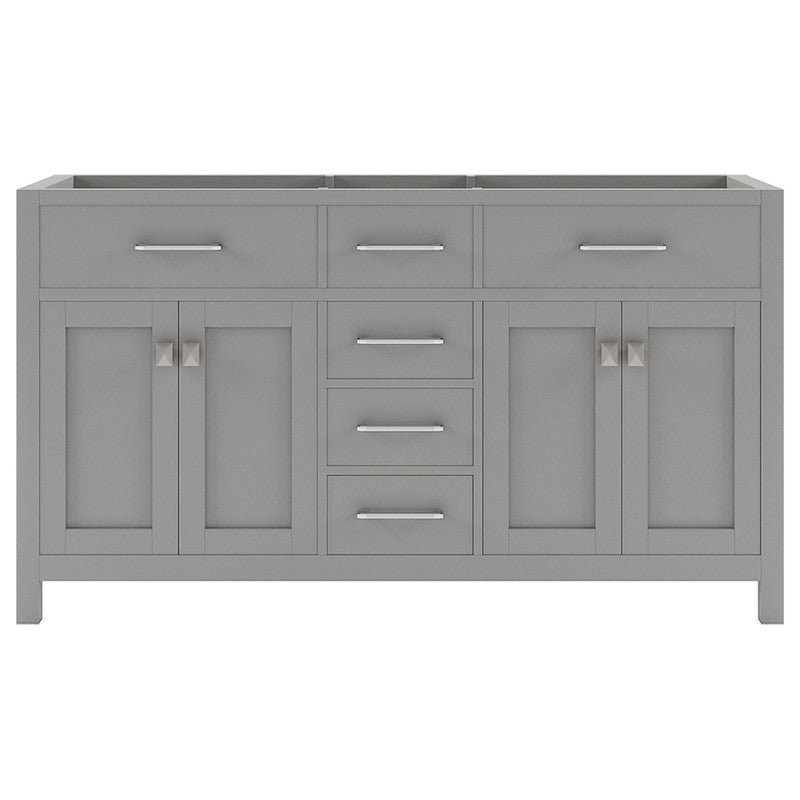 VHG MD-2060-CAB-GR Caroline 60" Double Cabinet in Gray