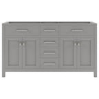 VHG MD-2060-CAB-GR Caroline 60" Double Cabinet in Gray