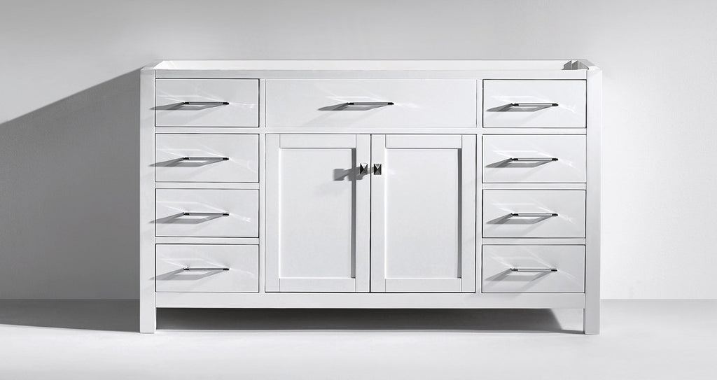 VHG MS-2060-CAB-WH Caroline 60" Single Cabinet in White