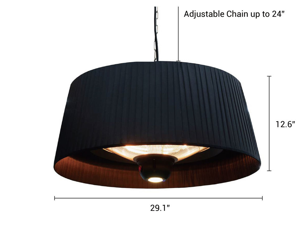 Paragon Outdoor Glow Pendent Electric Heater,  1500W - OH-E315